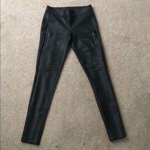 Faux leather biker Pant
